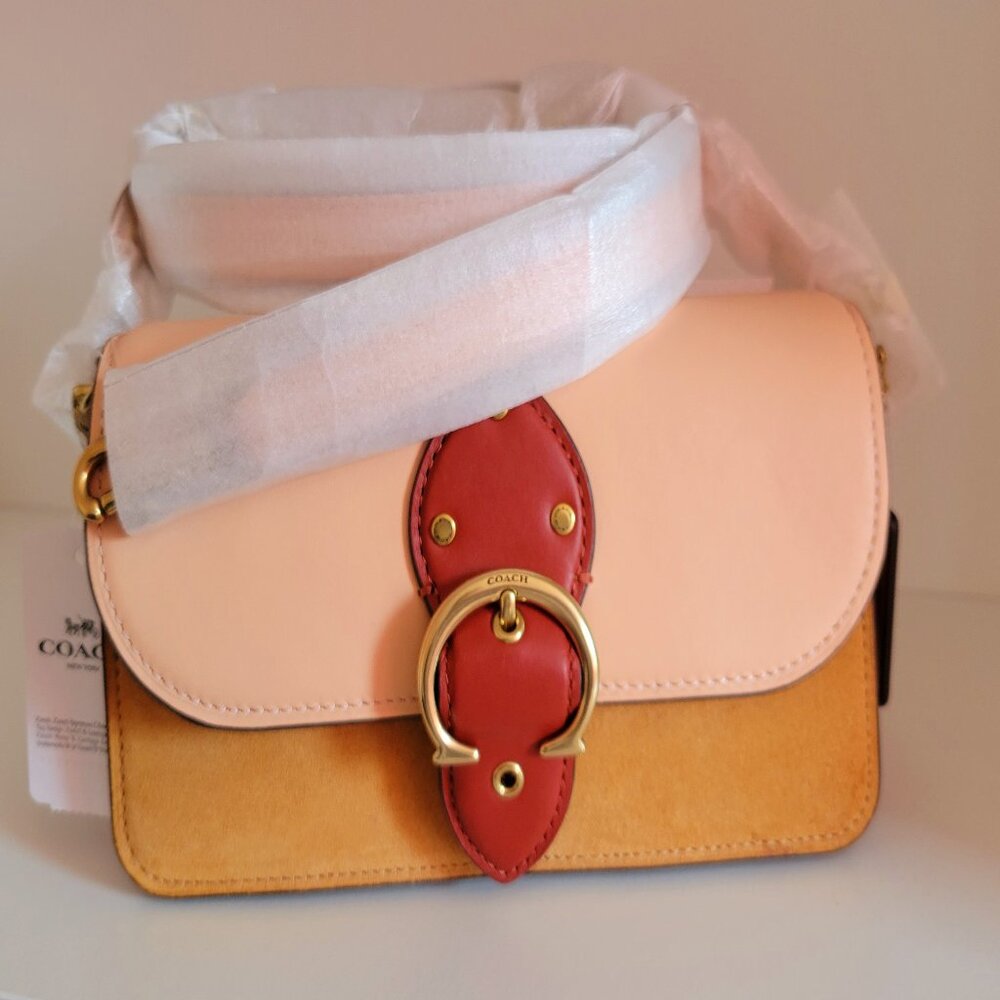 Coach *Blush Natural Multi Color Beat Crossbody Bag